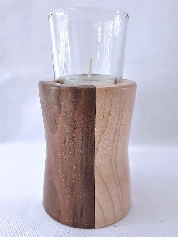 Tealight in Ash and Walnut