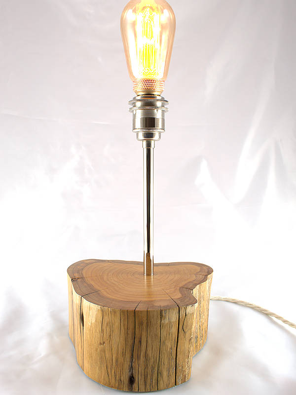 Woodland round log light in Cypress