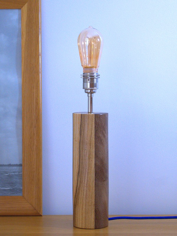 Anvil Point table light in Walnut and Ash