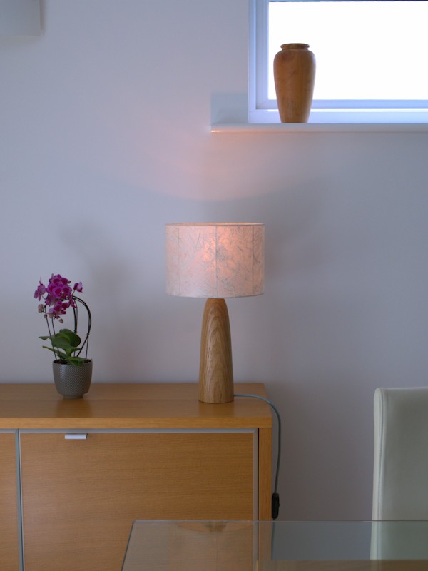 Portland table light in Oak