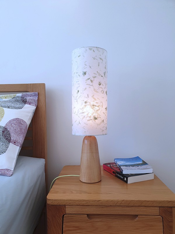 Pendeen bedside light in Oak